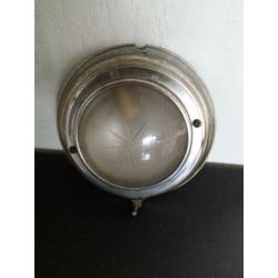Vintage kleine ronde wandlamp voor scheepsinterieur