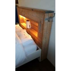 Hoofdeind bed 170 cm steigerhout