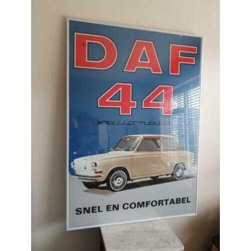 Oude reclame poster Daf 44 variomatic
