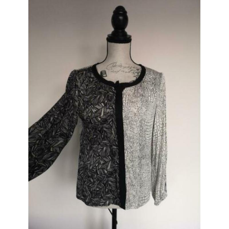 Prachtige blouse Summum in nieuwstaat zijde/viscose maat 36