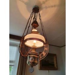 hanglamp olielamp antiek