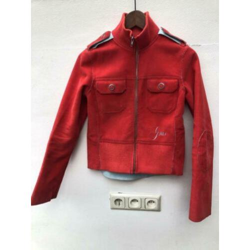 Knalrood vintage jasje Gsus mt S