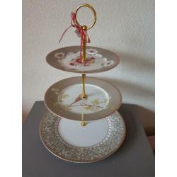 Pip studio khaki groen grijs floral etagere feest