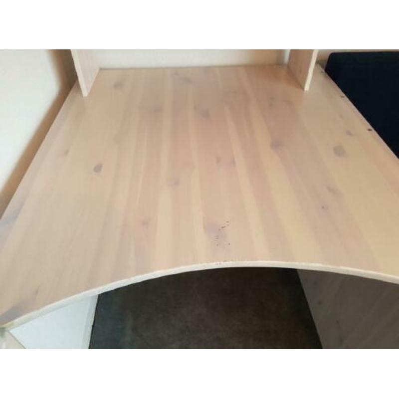 Hoogslaper blauw met buro en extra bed