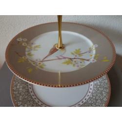 Pip studio khaki groen grijs floral etagere feest