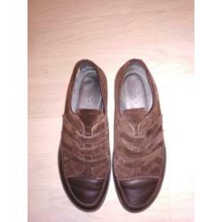 ECCO leren sneaker schoenen. Uitstekend. Zgan. Maat 36.