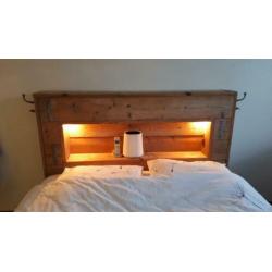 Hoofdeind bed 170 cm steigerhout