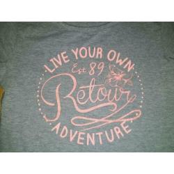 Shirt driemaal retour 134 140 meisje