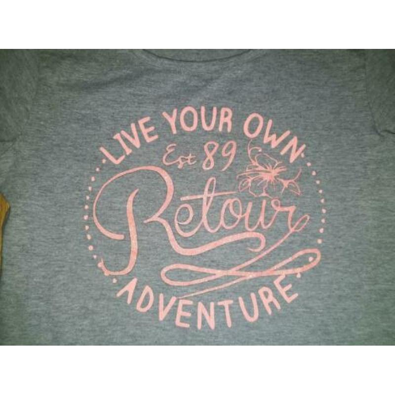 Shirt driemaal retour 134 140 meisje