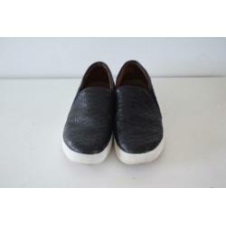 Mango zwarte leren sneakers instappers maat 37