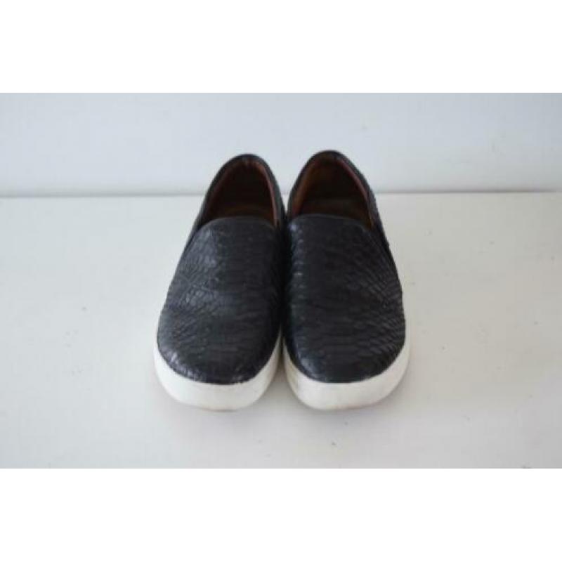 Mango zwarte leren sneakers instappers maat 37