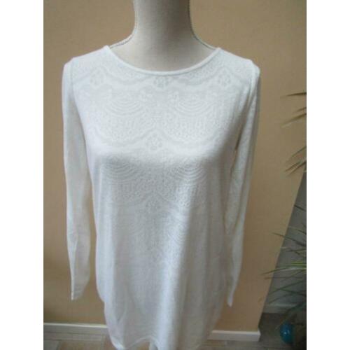 Opus nog keurig off white kleur shirt met lange mouw maat 40