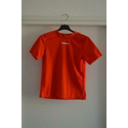 Knalrood fijn sportshirt van Kipsta van Decathlon