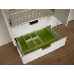 Ikea Stuva / Malad kast hoog wit met laden en deurtjes