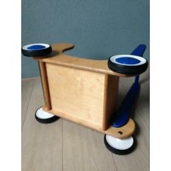 Houten Loopwagen Van Dijk, loopkar poppenwagen, duwkar
