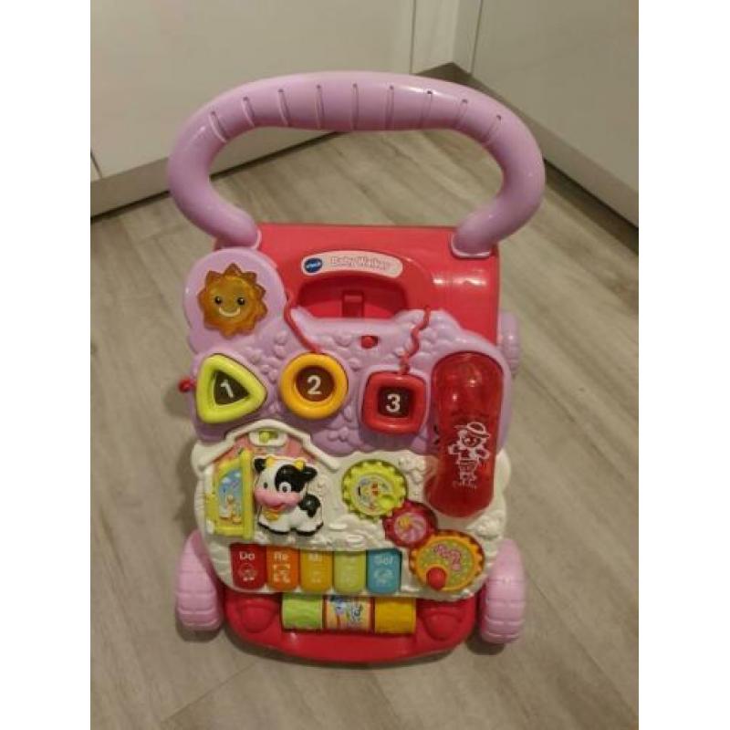 Vtech baby walker roze zo goed als nieuw