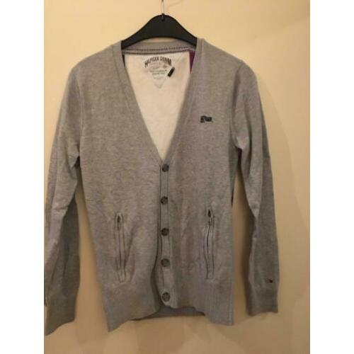 Tommy Hilfiger Denim Small trui pullover vest grijs