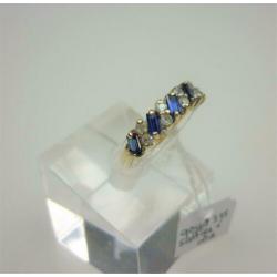 Ring goud saffieren & diamanten / Z6261