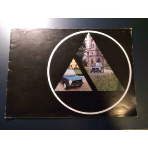 Brochure AutobianchI A112 inclusief A112 Abarth