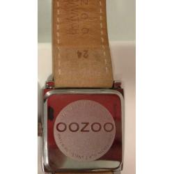 Horloge OOZOO vierkant lichtbruin/bruin/beige