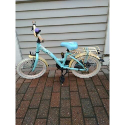 Gazelle meisjesfiets 16 inch blauw