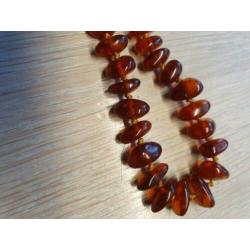 Lange barnstenen ketting