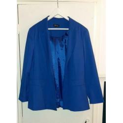 Kobalt blauwe blazer, maat 46. MS mode.