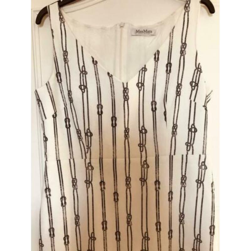Prachtige Max Mara gebroken witte zomerjurk mt 42