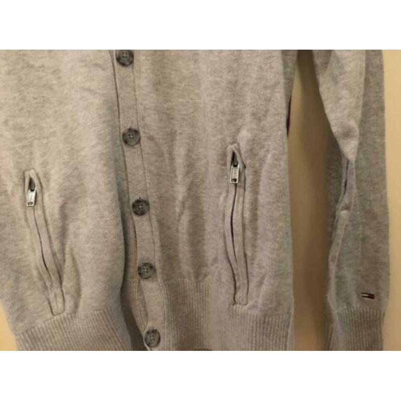 Tommy Hilfiger Denim Small trui pullover vest grijs