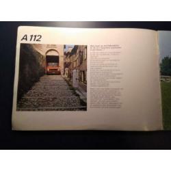Brochure AutobianchI A112 inclusief A112 Abarth