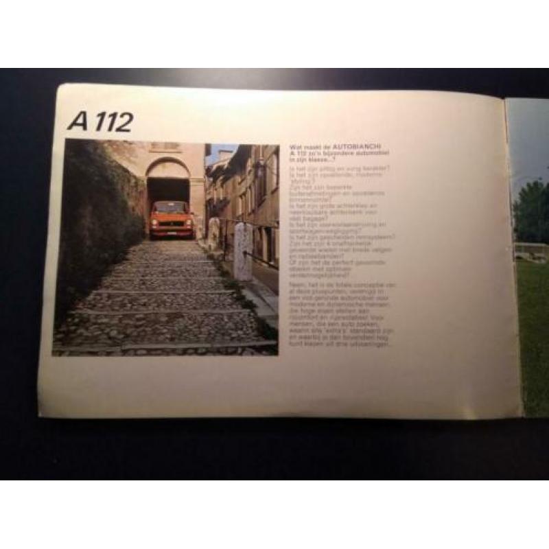 Brochure AutobianchI A112 inclusief A112 Abarth