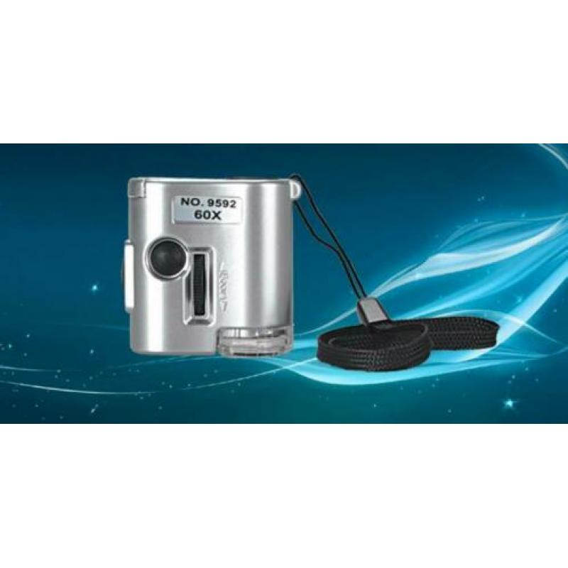 Compacte microscoop - 60 x vergroting voor naaldcontrole!