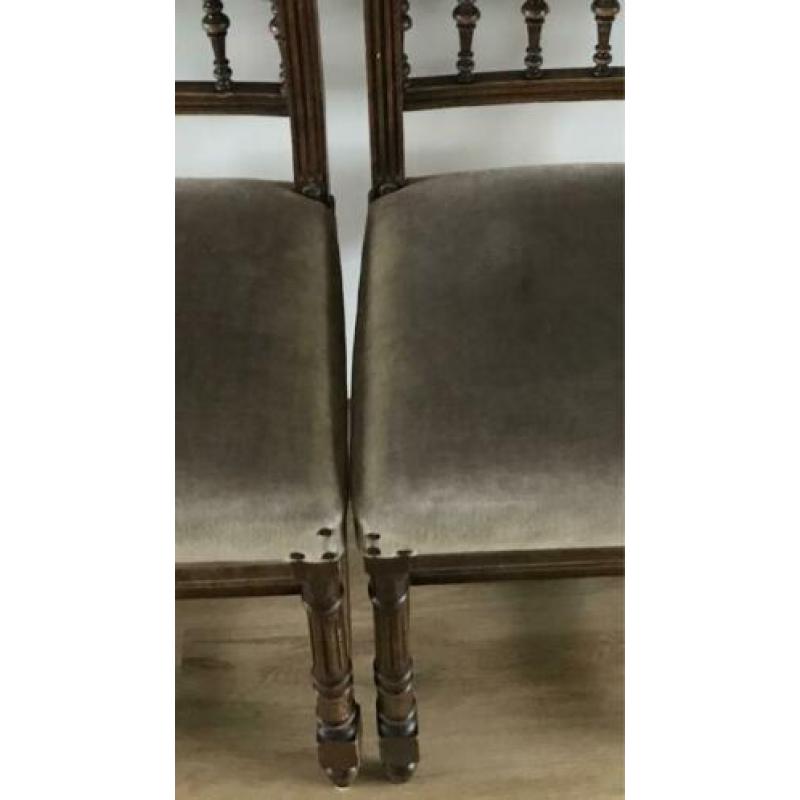 Kasteelstoelen (velours bekleding)