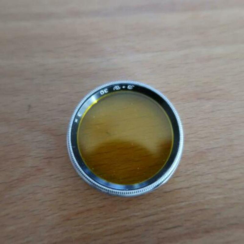 Vintage B&W geel filter 022 gelbmittel 3X 30mm