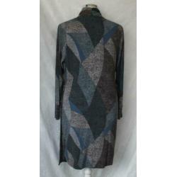 bruin/blauw/grijze jurk maat 44 van EXPRESSO