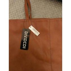 Bruine schoudertas H&M shopper tas nieuw damestas