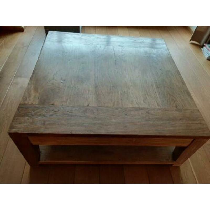 Salontafel teak 100 bij 100 bij 40