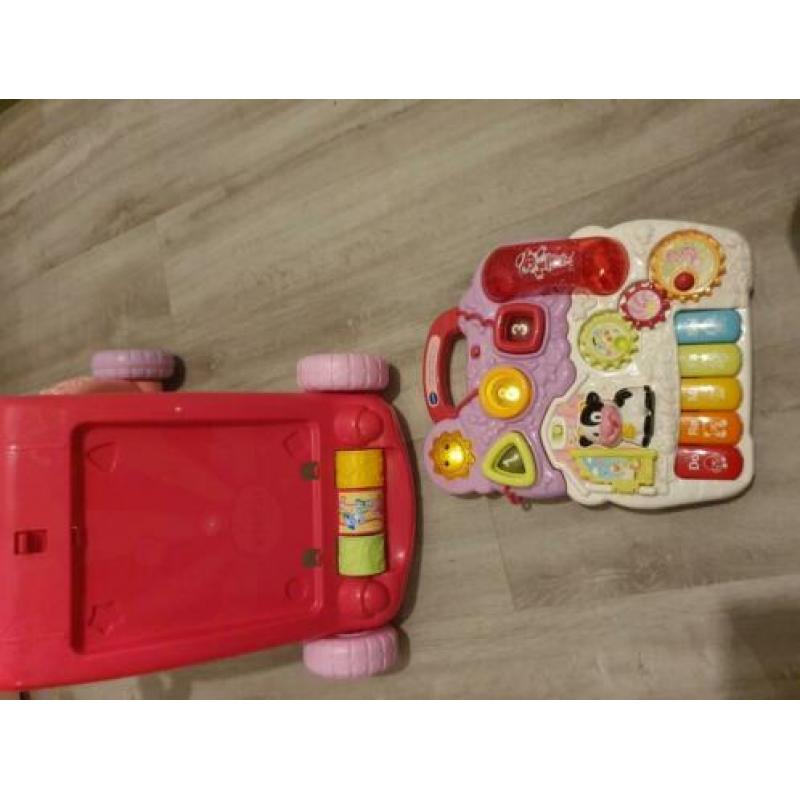 Vtech baby walker roze zo goed als nieuw