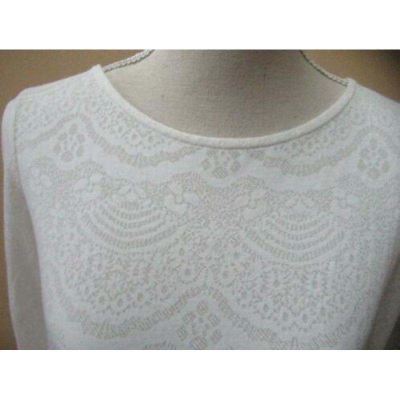 Opus nog keurig off white kleur shirt met lange mouw maat 40