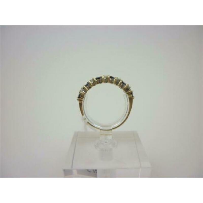 Ring goud saffieren & diamanten / Z6261
