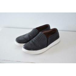 Mango zwarte leren sneakers instappers maat 37