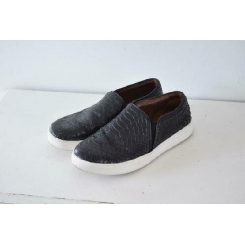 Mango zwarte leren sneakers instappers maat 37