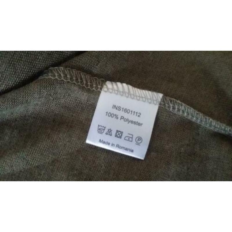 NEW Dames S/36 IN SHAPE vest shirt groen zomer rafels H&M