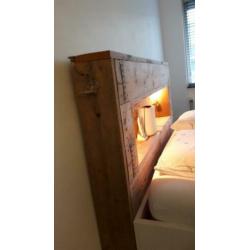 Hoofdeind bed 170 cm steigerhout