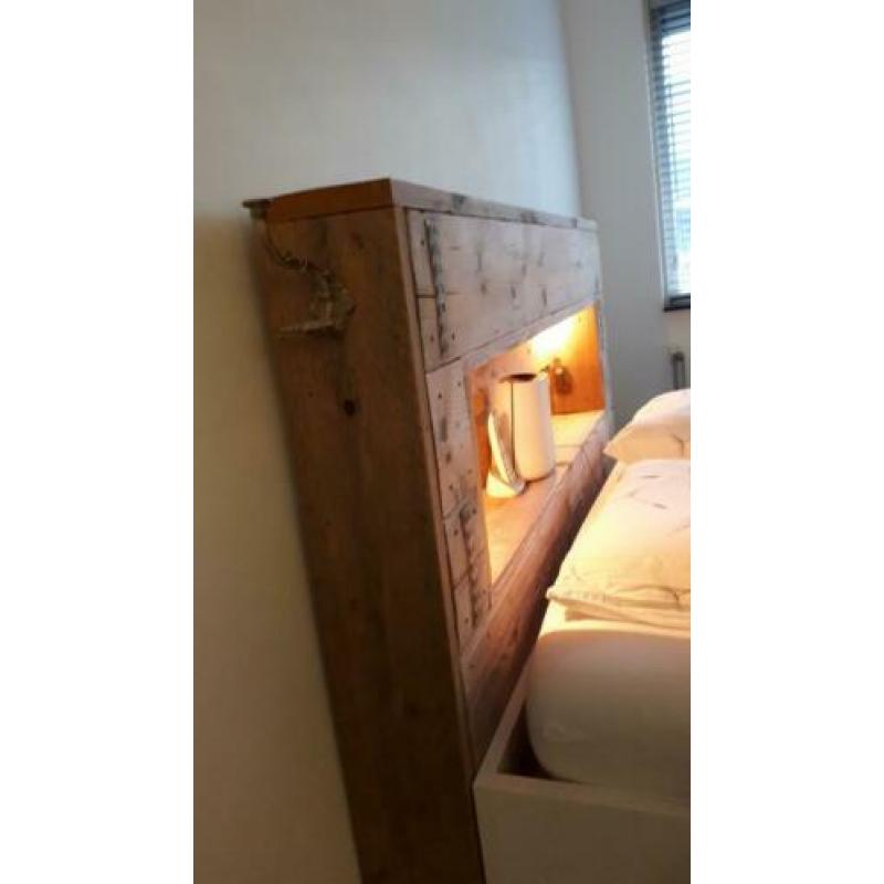 Hoofdeind bed 170 cm steigerhout