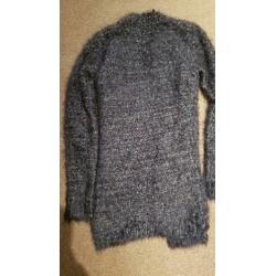 donkerblauw gemêleerd vest Geisha