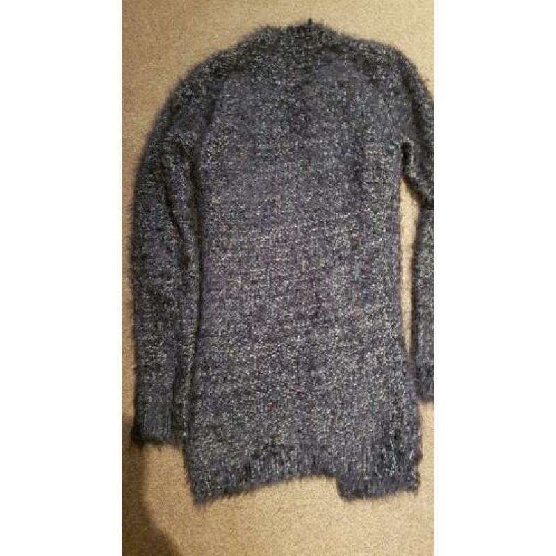 donkerblauw gemêleerd vest Geisha