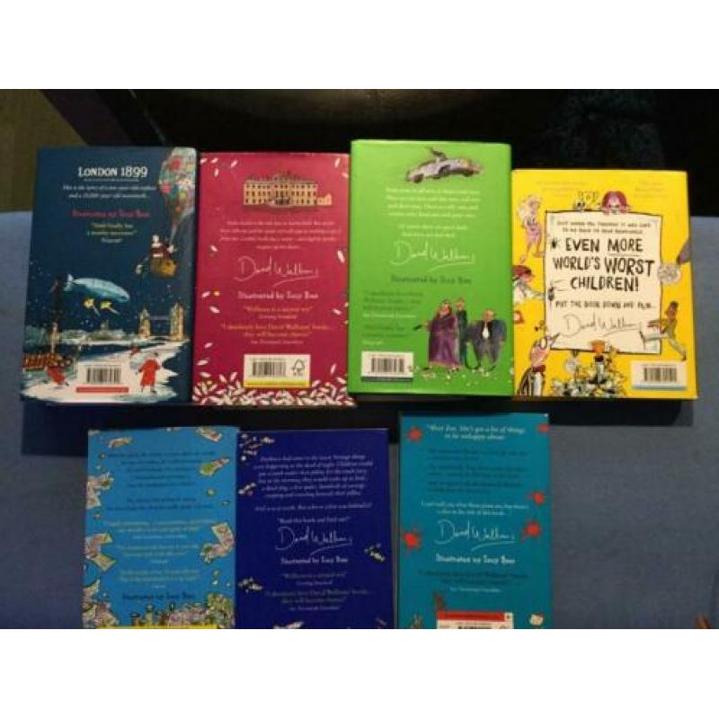 7 David walliams boeken ENGELS