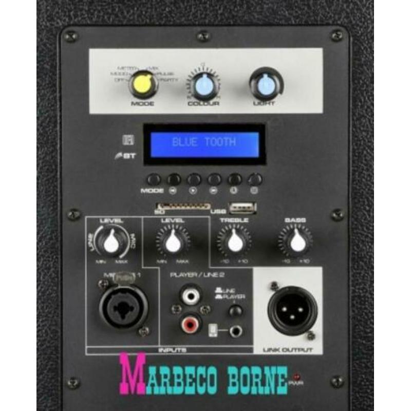 Karaoke, Actieve speaker Light Motion Bluetooth,SD,USB, LM80
