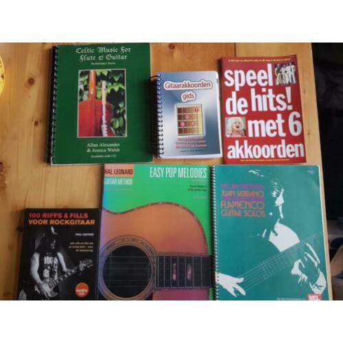 Muziekboeken, bladmuziek, gitaar, elektrische gitaar